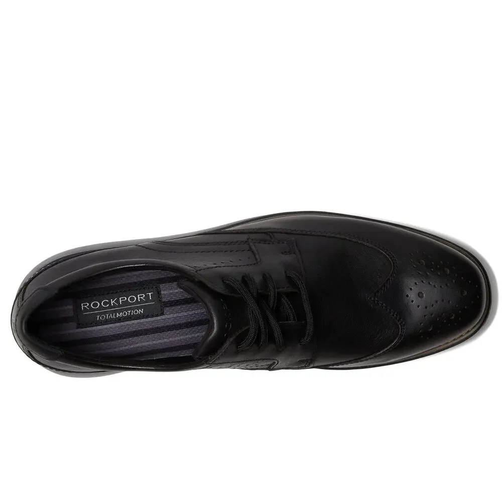 ROCKPORT TOTAL MOTION CRAFT WING TIP BLACK 12 M (D)